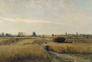 Harvest by Charles François Daubigny [1817–1878]